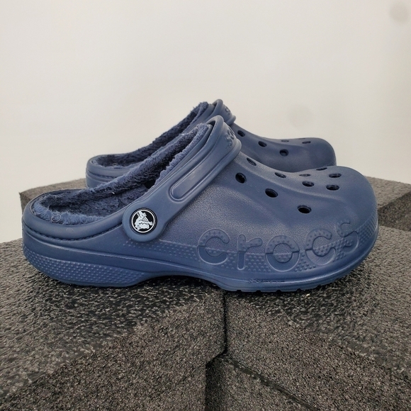 Crocs Baya Lined Clog Navy Men 5 Women 7 Shoes Blue - Picture 5 of 16
